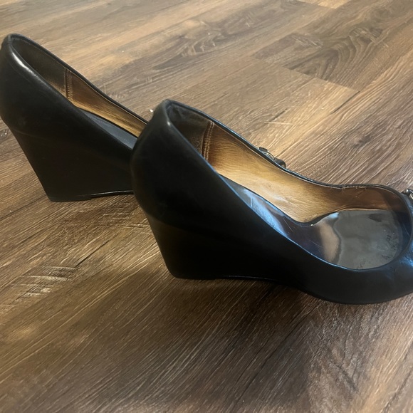 Coach Black Wedge Heels - Picture 3 of 6